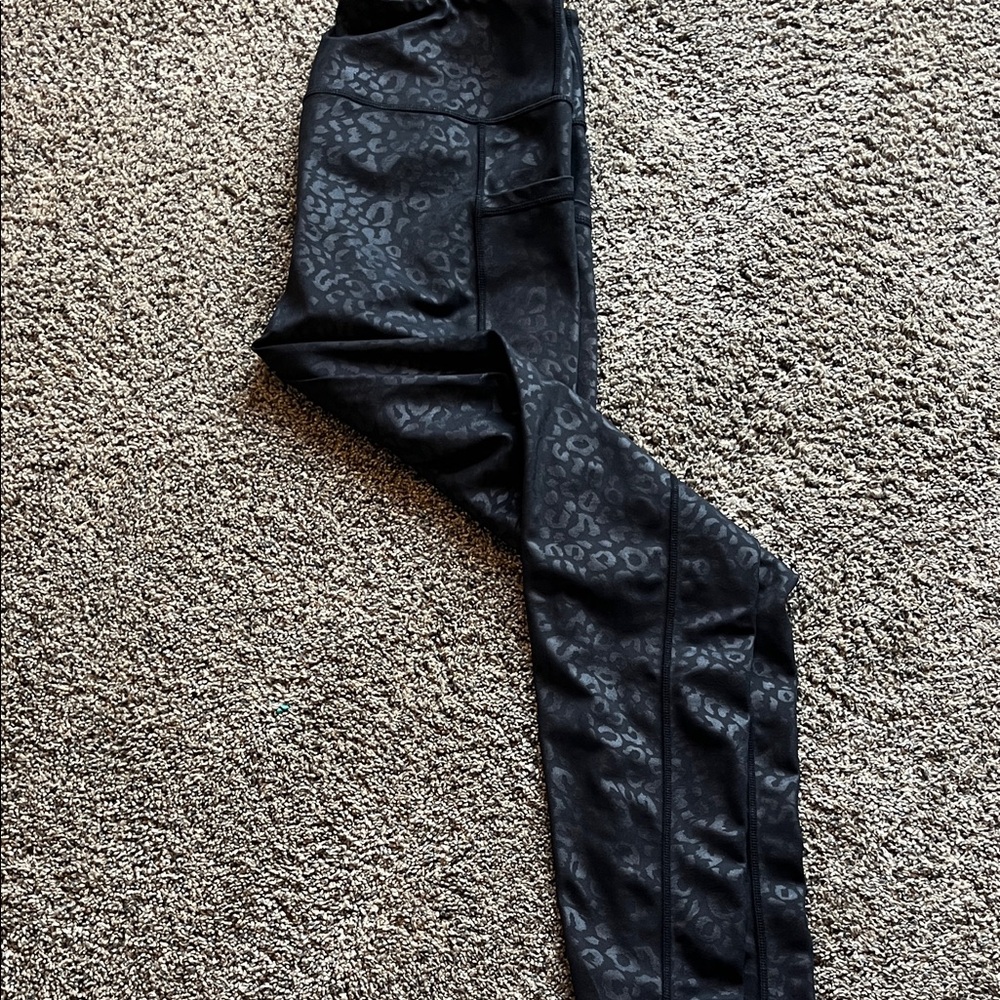 CVG Black Leopard Print Leggings